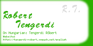 robert tengerdi business card