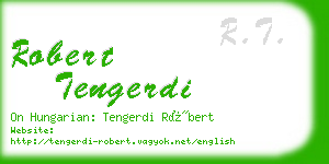 robert tengerdi business card